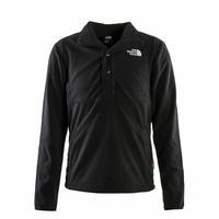 Herren Fleeceshirt - Homesafe Snap Neck - Black, 2XL, Schwarz