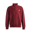 Herren Half Zip - American Sript - Malbec, M, Rot