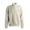 Herren Half Zip - American Sript - Moonbeam, M, Beige