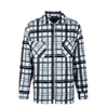 Herren Hemd - Bale Heavy Flannel Zip - Grey / White