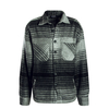 Herren Hemd - Flato Logo Embroidery Heavy Flannel - Grey / Black, M, Grau