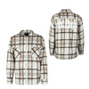 Herren Hemd Jacke - Bale Heavy Flannel Zip - Cream Wood