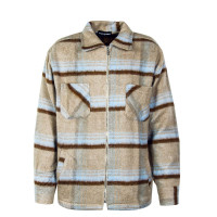 Herren Hemd Jacke - Bale Heavy Flannel Zip - Skyblue