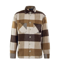 Herren Hemd Jacke - Flato Heavy Flannel - Vanilla / Mushroom