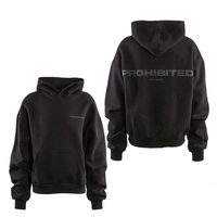 Herren Hoodie - 10119 - Black, L, Schwarz