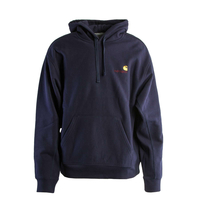 Herren Hoodie - American Script - Air F. Blue, 2XL, Blau