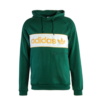 Herren Hoodie - NY C - Green / Yellow, 2XL, Grün