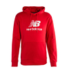 Herren Hoodie - Performance Cotton - Red / White, S, Rot