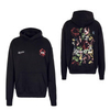 Herren Hoodie - Rose Oversized - Black