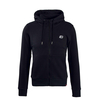 Herren Hoodie - Small Logo Zip - Black, S, Schwarz