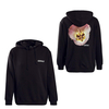 Herren Hoody - Flower - Vintage Black, XL, Schwarz