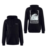 Herren Hoody - Graphic - Black, S, Schwarz