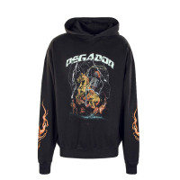 Herren Hoody - Ride Of Life Oversized - Wash Coal