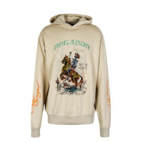 Herren Hoody - Ride Of Life Oversized - Wash Ivory