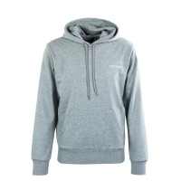 Herren Hoody - Script Hooded Embroidery - Grey Hether