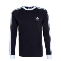 Herren Longsleeve - 3 Stripes GN3478 - Black