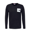 Herren Longsleeve - Fine Tee - Black / White