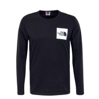 Herren Longsleeve - Fine Tee - Black / White