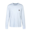 Herren Longsleeve - Pocket - White