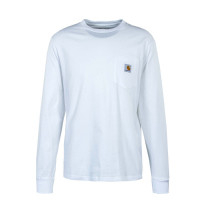 Herren Longsleeve - Pocket - White