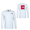 Herren Longsleeve - Red Box - White