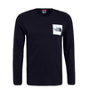 Herren Longsleeve Fine Black White
