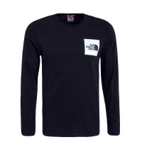 Herren Longsleeve Fine Black White