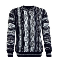 Herren Pullover - C9006 201 - Black / White
