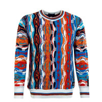 Herren Pullover - C9006 591 - Blue / Red / Orange