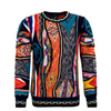 Herren Pullover - C9911 201 - Black / Orange / Petrol