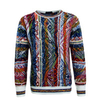 Herren Strickpullover - C10004 - Blue / Red / Green