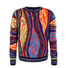 Herren Strickpullover - C11003 - Red / Yellow / Blue