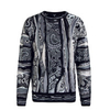 Herren Strickpullover - C11601 - Grey / Black
