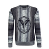 Herren Strickpullover - C7406 - Black / Grey