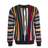 Herren Strickpullover - C9204 - Anthrazit / Multi-Color