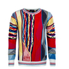 Herren Strickpullover - C9401 - Yellow / Multi-Color
