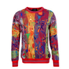 Herren Strickpullover - C9403 - Red / Blue