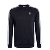 Herren Sweat - 3 Stripes Crewneck - Black / White