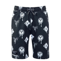 Herren Sweat Short - 4026 - Black / White