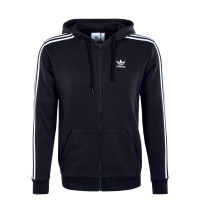 Herren Sweatjacke - 3 Stripes FZ - Black