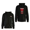 Herren Sweatjacke - Adibreak - Black Scarlet Gre, M, Schwarz