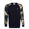 Herren Sweatshirt - Camouflage Crew Black WlPin Mulico