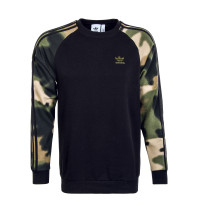 Herren Sweatshirt - Camouflage Crew Black WlPin Mulico