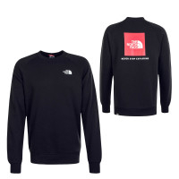 Herren Sweatshirt Crew Rag Redbox Black