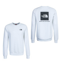 Herren Sweatshirt Crew Rag Redbox White
