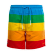 Herren Swim Short - Lacoste x Polaroid - Blau / Grün / Gelb / Orange / Rot