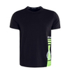Herren T-Shirt - C2334 - Black White Neon