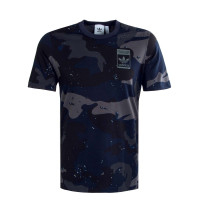 Herren T-Shirt - Camouflage AOP - Navy