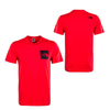 Herren T-Shirt - Fine Horizon - Red / Black