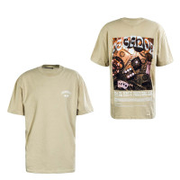Herren T-Shirt - Flush Oversized Fog - Beige